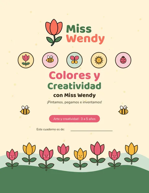 Portada del cuadernillo Colores y creatividad