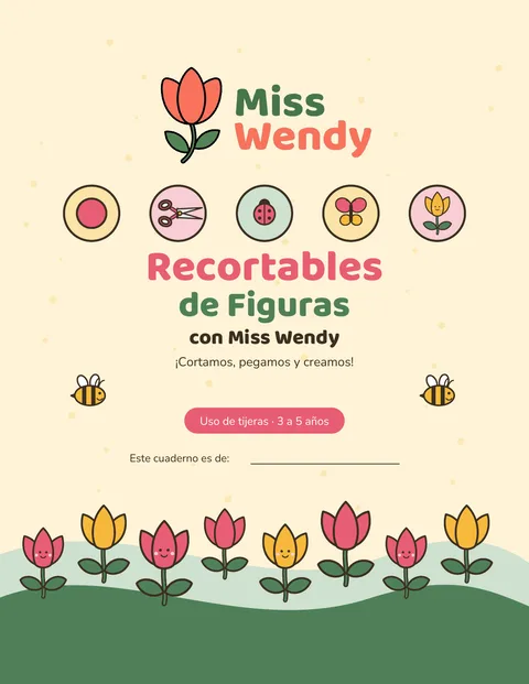 Portada del cuadernillo Recortables de figuras